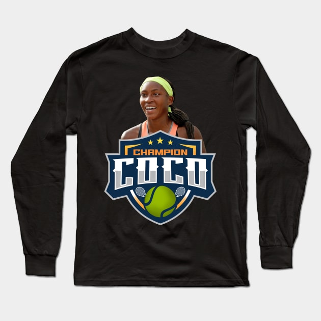 Coco Gauff Long Sleeve T-Shirt by Trazzo